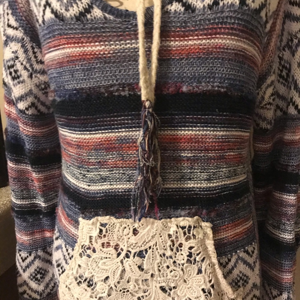NWOT Aztec Boho Sweater - Picture 2 of 6